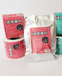 烧烤蘸酱_食品卷筒不干胶标签